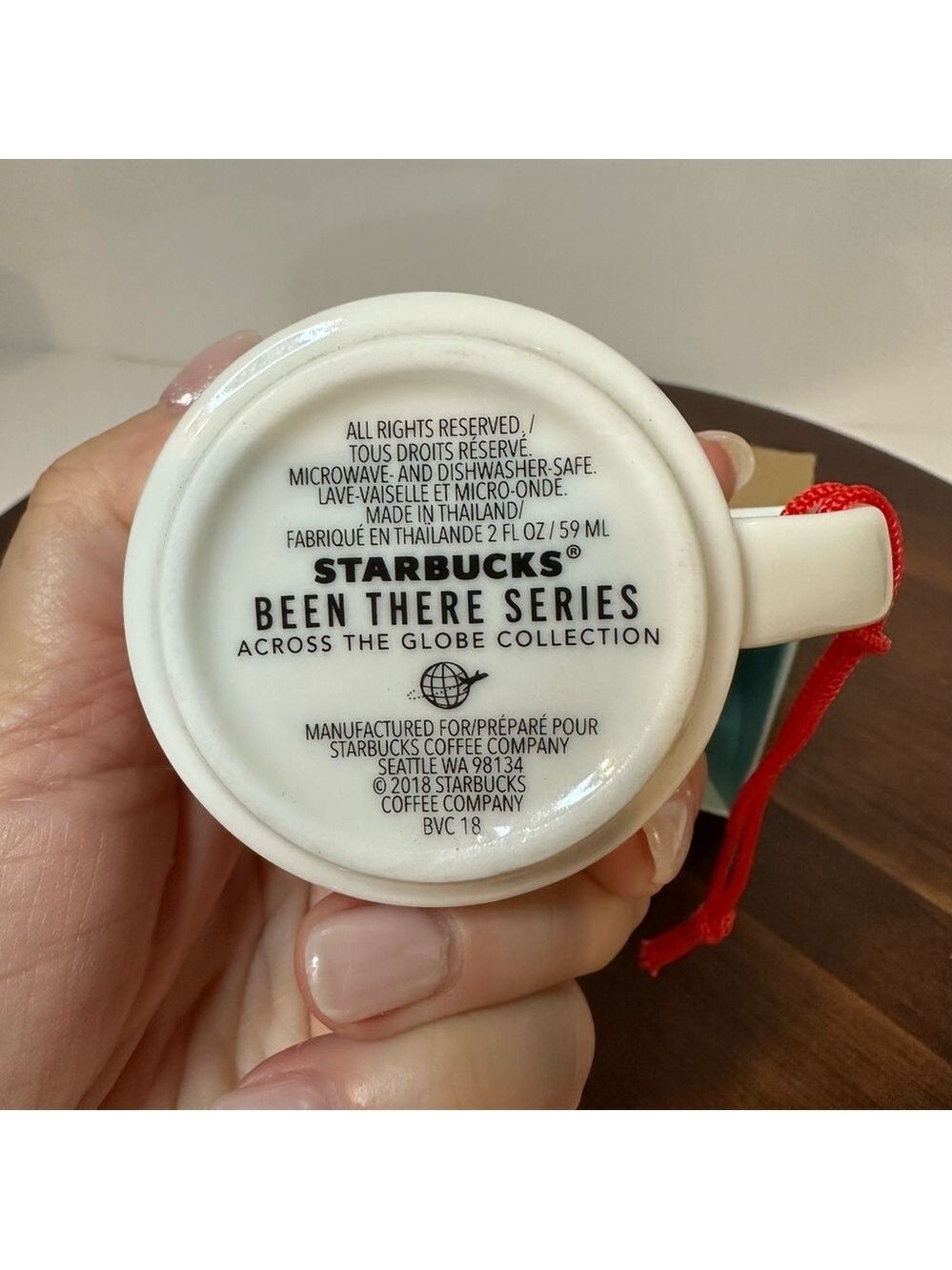New Starbucks "Been There" Series Canada Ceramic Ornament Mug 2oz 2018 - Picture 6 of 8